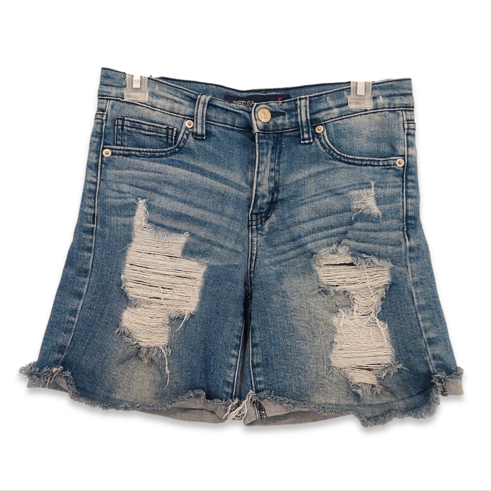 Justusa - Distressed Denim Shorts Size S